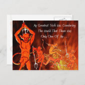 De boodschap van de duivel briefkaart (Voorkant / Achterkant)