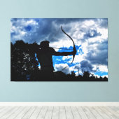 De boogschutter canvas afdruk (Insitu (Houten vloer))