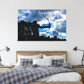 De boogschutter canvas afdruk (Insitu (Slaapkamer))