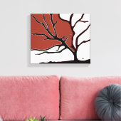 De Boom Canvas Afdruk (Insitu (Woonkamer))