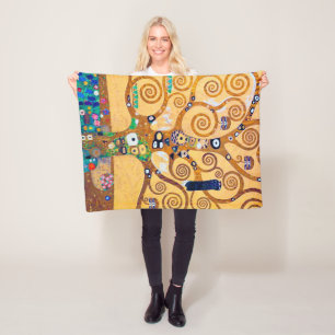 De Boom des Levens (detail), Klimt Fleece Deken