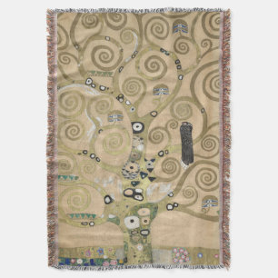 De Boom des Levens, Gustav Klimt Olie Schilderij Deken
