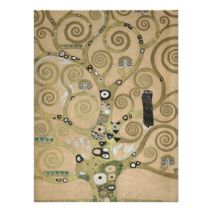 De Boom des Levens, Gustav Klimt Olie Schilderij Perfect Poster