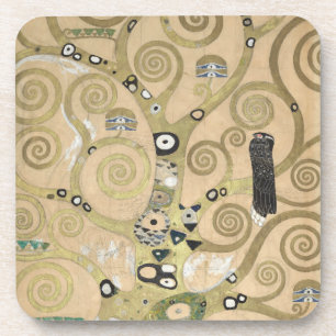 De Boom des Levens, Gustav Klimt olieverfschilderi Bier Onderzetter