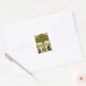 De boom des levens vierkante sticker (Envelop)