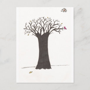 De boom in Herfst Briefkaart
