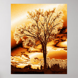 De boom in Molten Gold Poster
