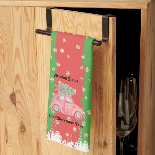 De boom mee naar huis nemen, keukenhanddoek (Derde Gevouwen)