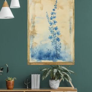 De boom met gouden bladeren is een populaire wand poster