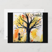 De boom serie: Eenvoud Briefkaart (Voorkant / Achterkant)