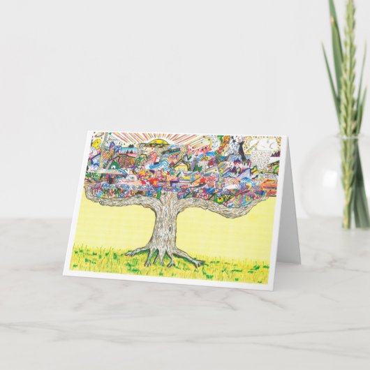 "De boom van alles." Kaarten van Rip Rense. (Voorkant)