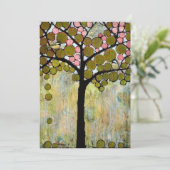 De Boom van Chickadee bewaart de Datum Save The Date (Staand voorkant)