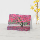 De Boom van de herfst Kaart (Gele Bloem)