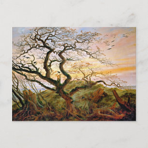 De boom van de kraaien van Caspar David Friedrich Briefkaart