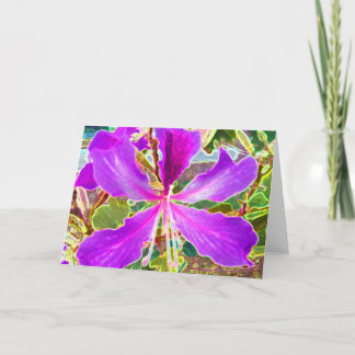 De boom van de Orchidee Feestdagen Kaart