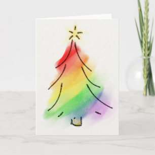 De Boom van de Vakantie van de regenboog Feestdagen Kaart