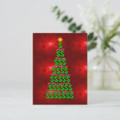 De Boom van het Geld van Kerstmis Feestdagenkaart (Staand voorkant)