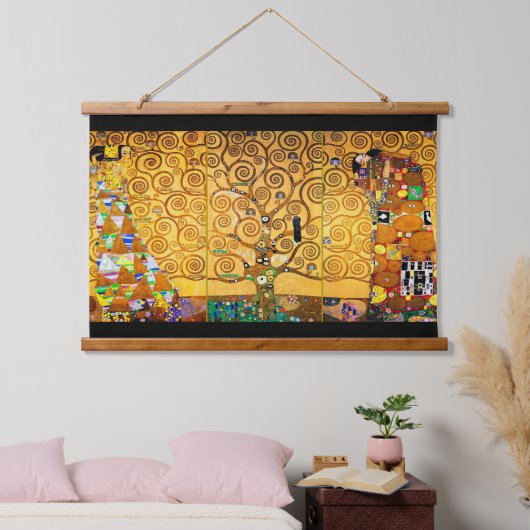 De boom van het Leven, Klimt Poster Hangend Wandkleed