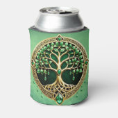 De boom van het leven met Keltische knopen. Blikjeskoeler (Blikje Achterkant)