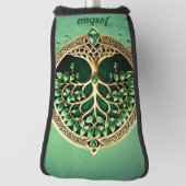 De boom van het leven met Keltische knopen. Golfheadcover (Draai 90)