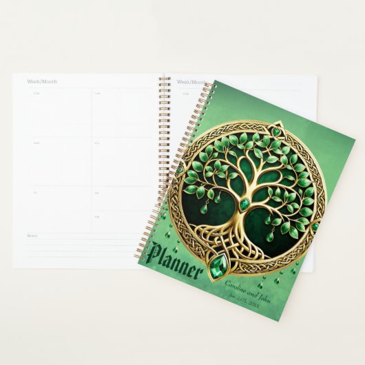 De boom van het leven met Keltische knopen. Planner (Display)
