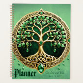 De boom van het leven met Keltische knopen. Planner (Voorkant)