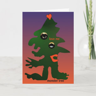 De boom van het monster door Anjo Lafin Feestdagen Kaart