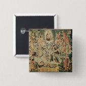 De boom van Jesse Vierkante Button 5,1 Cm (Voorkant /achterkant)