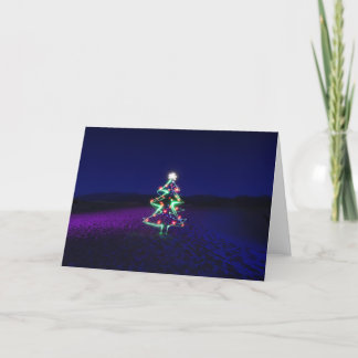 De Boom van Kerstmis van de Vallei van de dood Feestdagen Kaart