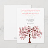 De Boom van Sakura van de Bloesem van de Kers van Kaart (Voorkant / Achterkant)