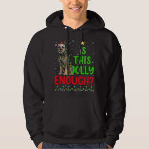 De boom van Xmas is dit slechts genoeg grens terri Hoodie