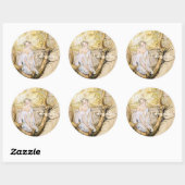 De boomfee ronde sticker (Vel)