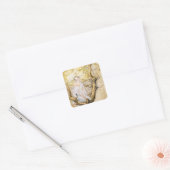 De boomfee vierkante sticker (Envelop)