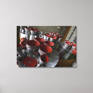 De boosters van het TMA-14-ruimtevaartuig Soyuz 2 Canvas Afdruk
