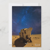 De Boot van de melkweg;  5 x 7 Feestdagenkaart (Achterkant)