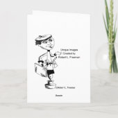 De Boot van de Parade van de kerstman Feestdagen Kaart (Achterkant)