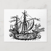 De boot van Ferdinand Magellan 'Victoria' Briefkaart (Voorkant)