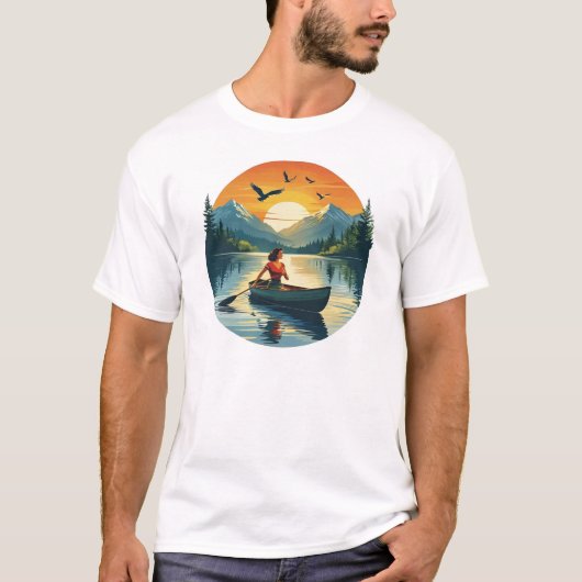 De bootende vrouw t-shirt (Voorkant)