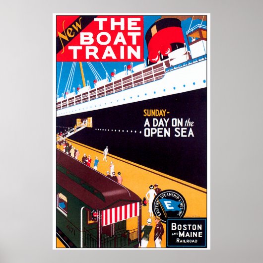 De boottrein poster (Voorkant)