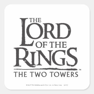 DE BORD VAN DE GASTE Logo VAN DE RINGS Vierkante Sticker
