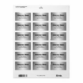 De borpte Etiketten van het Adres van de Terugkeer (Full Sheet)