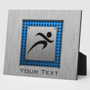 De borstel van de Metaal kijkt lopend Fotoplaat