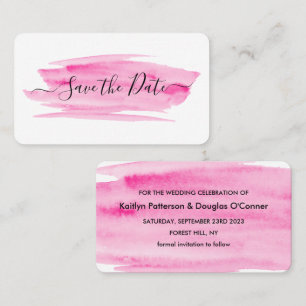 De Borstel van de waterverf sparen de Kaart van de Visitekaartje