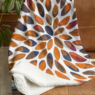 De borstelslagen van de waterverf - roestvast effe sherpa deken