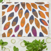 De borstelslagen van de waterverf - roestvast effe theedoek (Gevouwen)