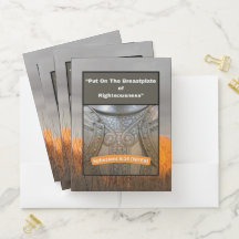 De borstplaat van Rechtvaardigheid - Pocket Folder