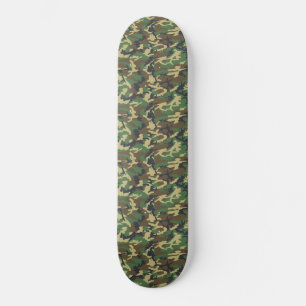De bos Druk van Militairy Camo Skateboard