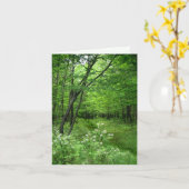 De bos Kaart van de Verjaardag van de Weg (Gele Bloem)