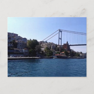 De Bosferische brug in Istanbul, Turkije Briefkaart