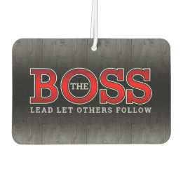 De BOSS-leider anderen volgt Rustisch hout Luchtverfrisser